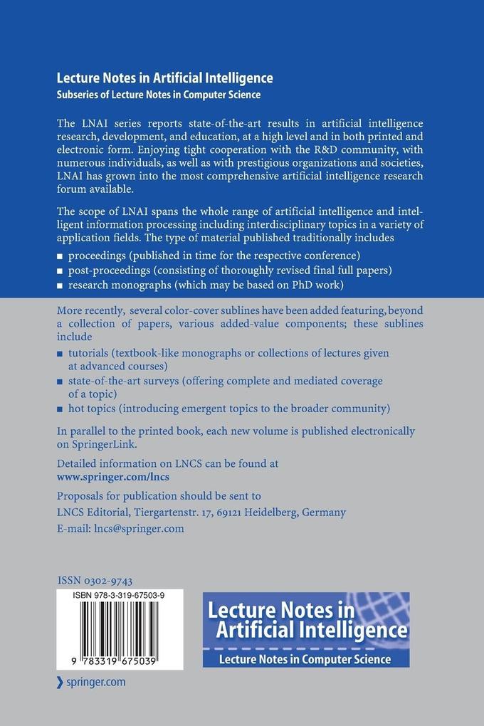 Weitere Ansicht: Algorithmic Decision Theory