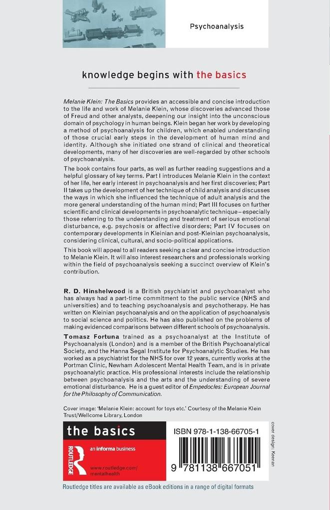 Weitere Ansicht: Melanie Klein | Robert D. Hinshelwood, Tomasz Fortuna