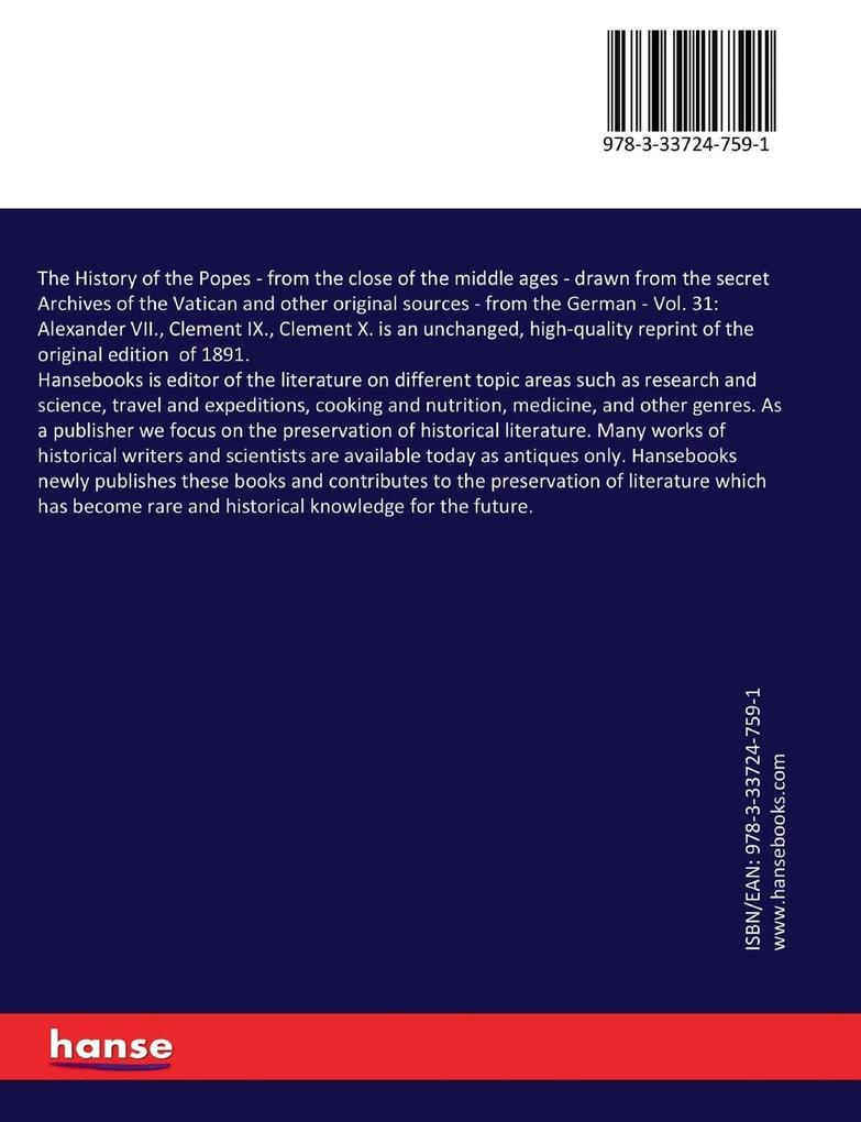 Weitere Ansicht: The History of the Popes | Ludwig Pastor