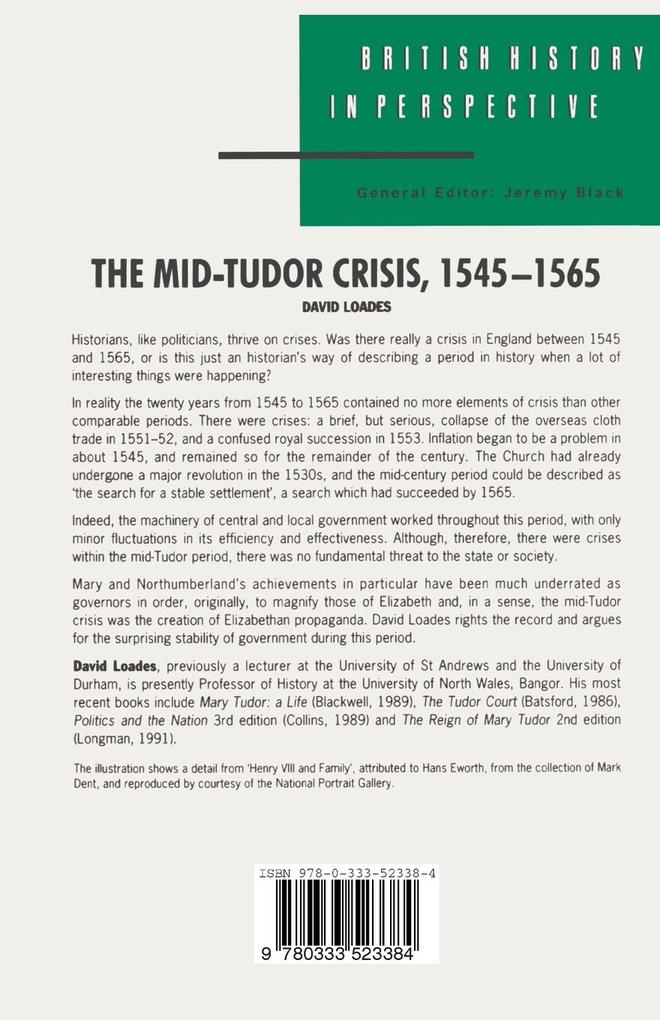 Weitere Ansicht: The Mid-Tudor Crisis, 1545-1565 | Geoffrey Meen