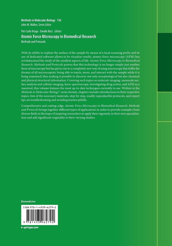 Weitere Ansicht: Atomic Force Microscopy in Biomedical Research