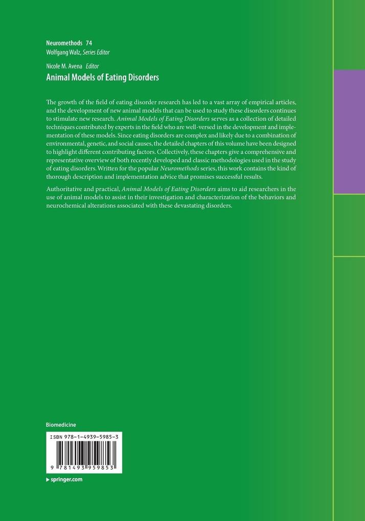 Weitere Ansicht: Animal Models of Eating Disorders