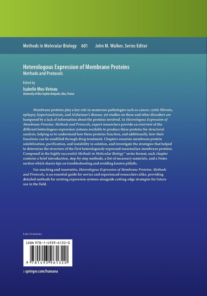 Weitere Ansicht: Heterologous Expression of Membrane Proteins