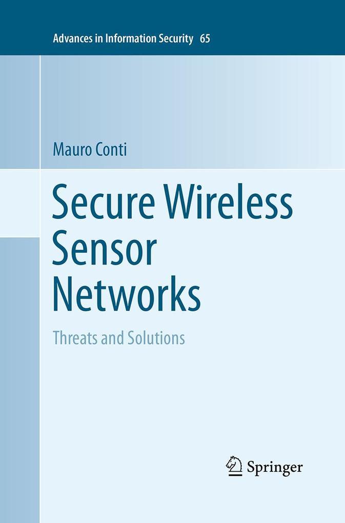 Produktbild: Secure Wireless Sensor Networks | Mauro Conti