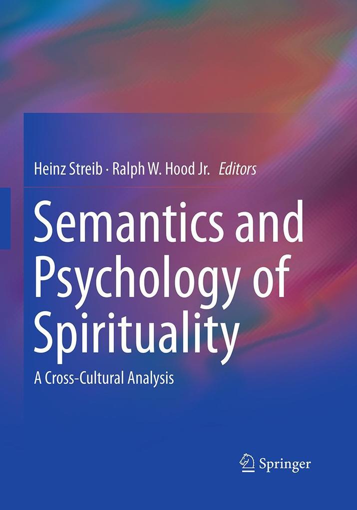 Produktbild: Semantics and Psychology of Spirituality