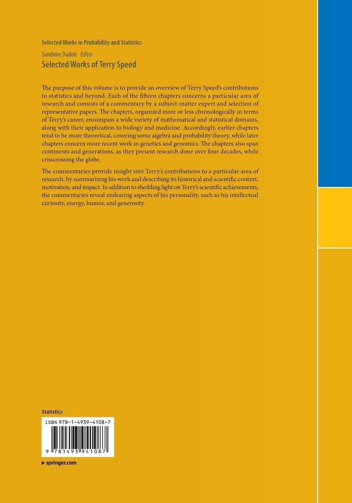 Weitere Ansicht: Selected Works of Terry Speed