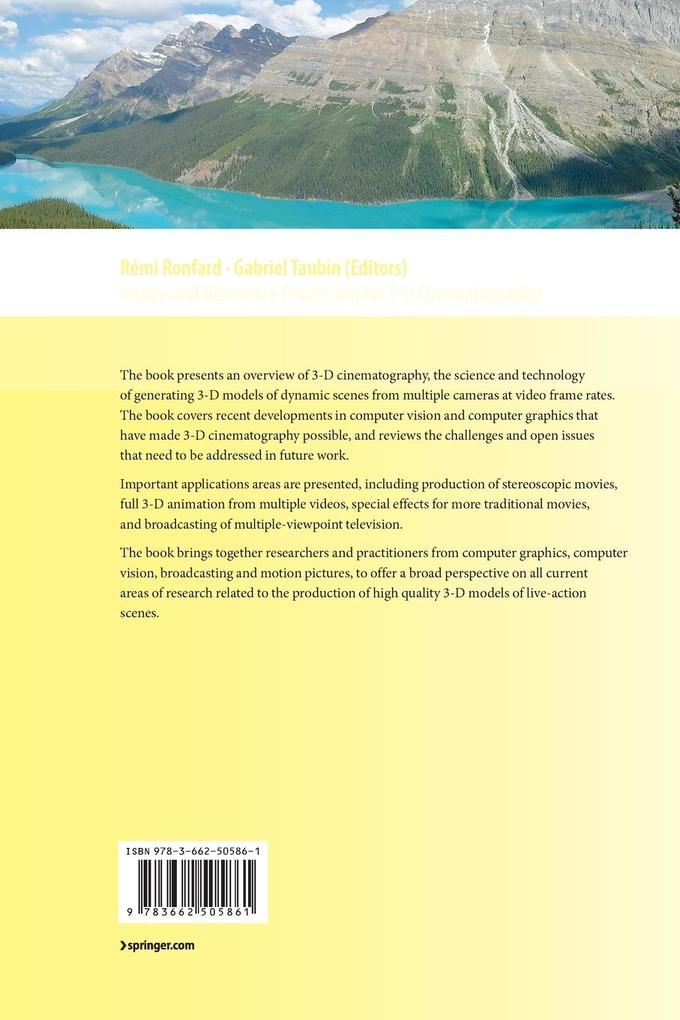 Weitere Ansicht: Image and Geometry Processing for 3-D Cinematography