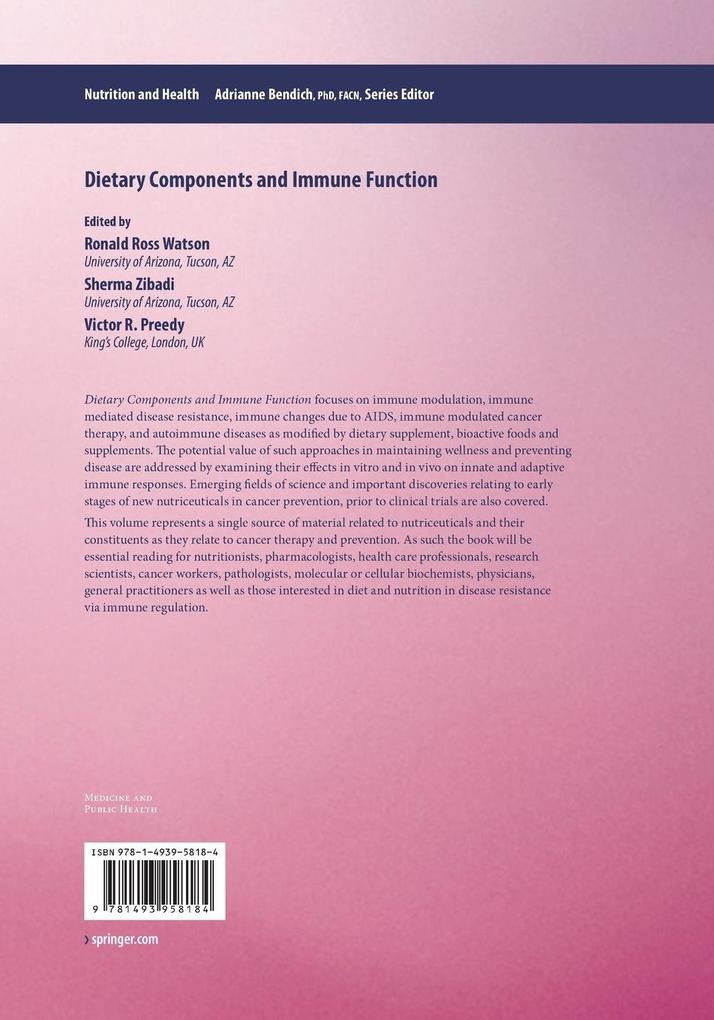 Weitere Ansicht: Dietary Components and Immune Function