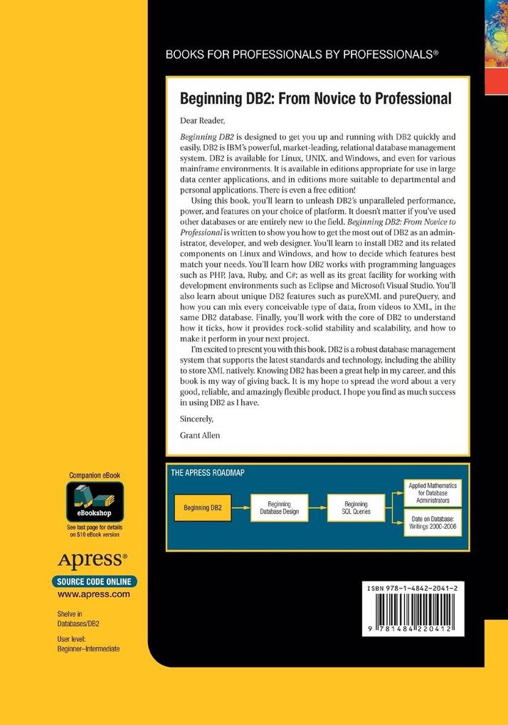Weitere Ansicht: Beginning DB2 | Grant Allen
