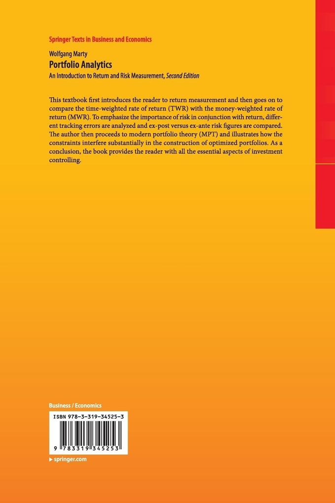 Weitere Ansicht: Portfolio Analytics | Wolfgang Marty