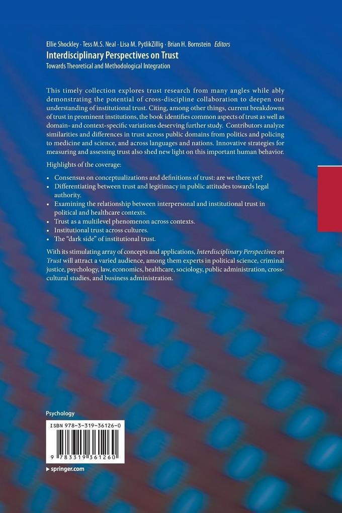 Weitere Ansicht: Interdisciplinary Perspectives on Trust