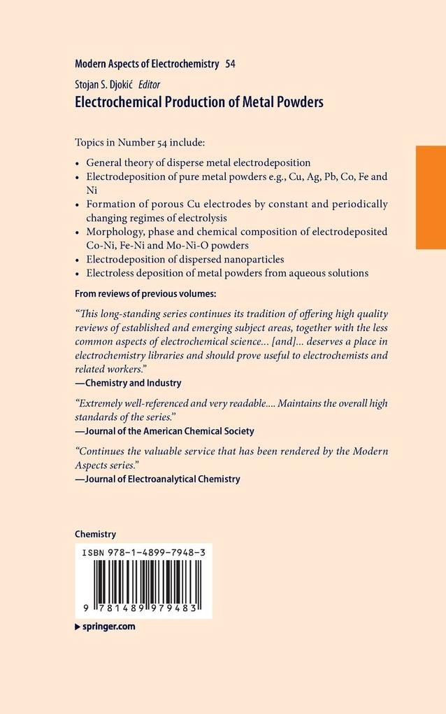 Weitere Ansicht: Electrochemical Production of Metal Powders