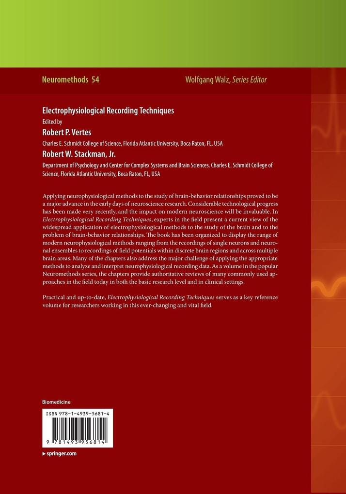 Weitere Ansicht: Electrophysiological Recording Techniques