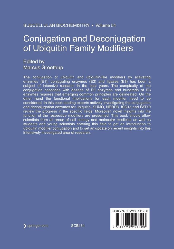 Weitere Ansicht: Conjugation and Deconjugation of Ubiquitin Family Modifiers