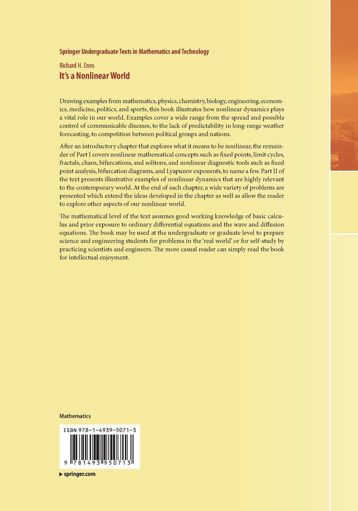 Weitere Ansicht: It's a Nonlinear World | Richard H. Enns