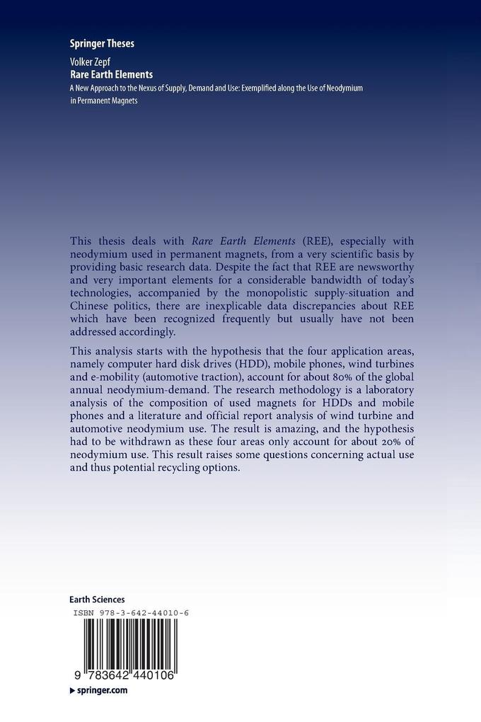 Weitere Ansicht: Rare Earth Elements | Volker Zepf