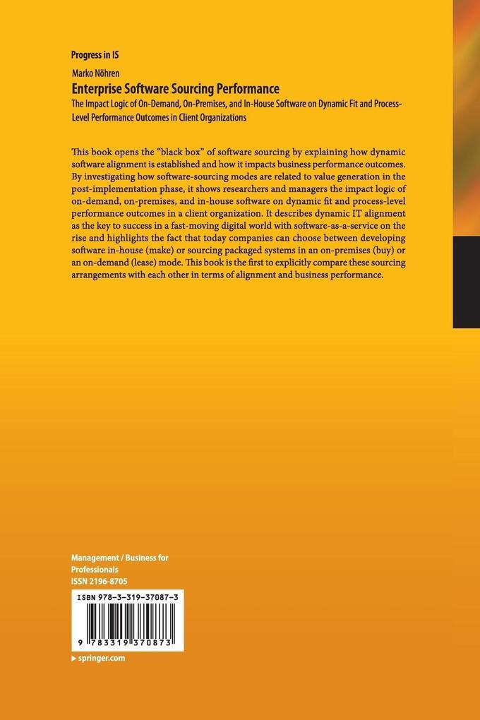 Weitere Ansicht: Enterprise Software Sourcing Performance | Marko Nöhren