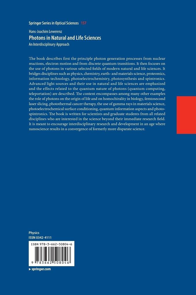 Weitere Ansicht: Photons in Natural and Life Sciences | Hans-Joachim Lewerenz