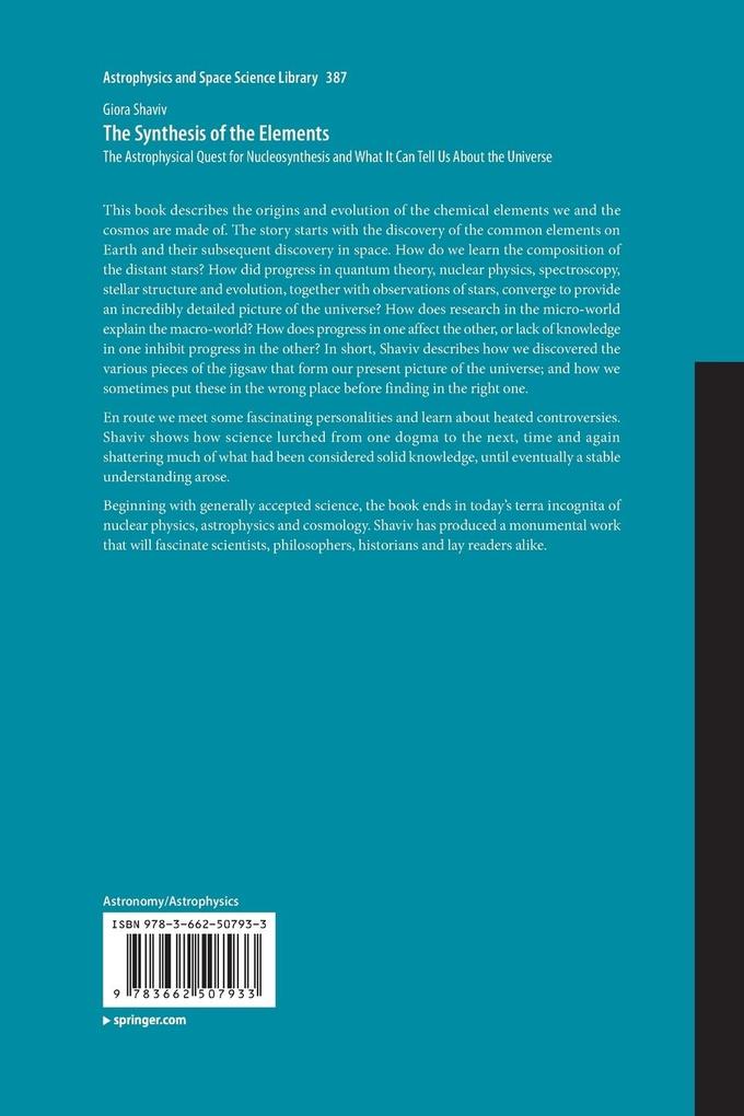 Weitere Ansicht: The Synthesis of the Elements | Giora Shaviv