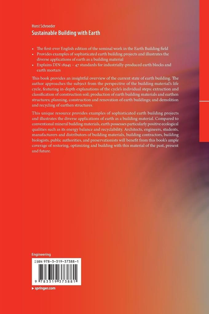 Weitere Ansicht: Sustainable Building with Earth | Horst Schroeder
