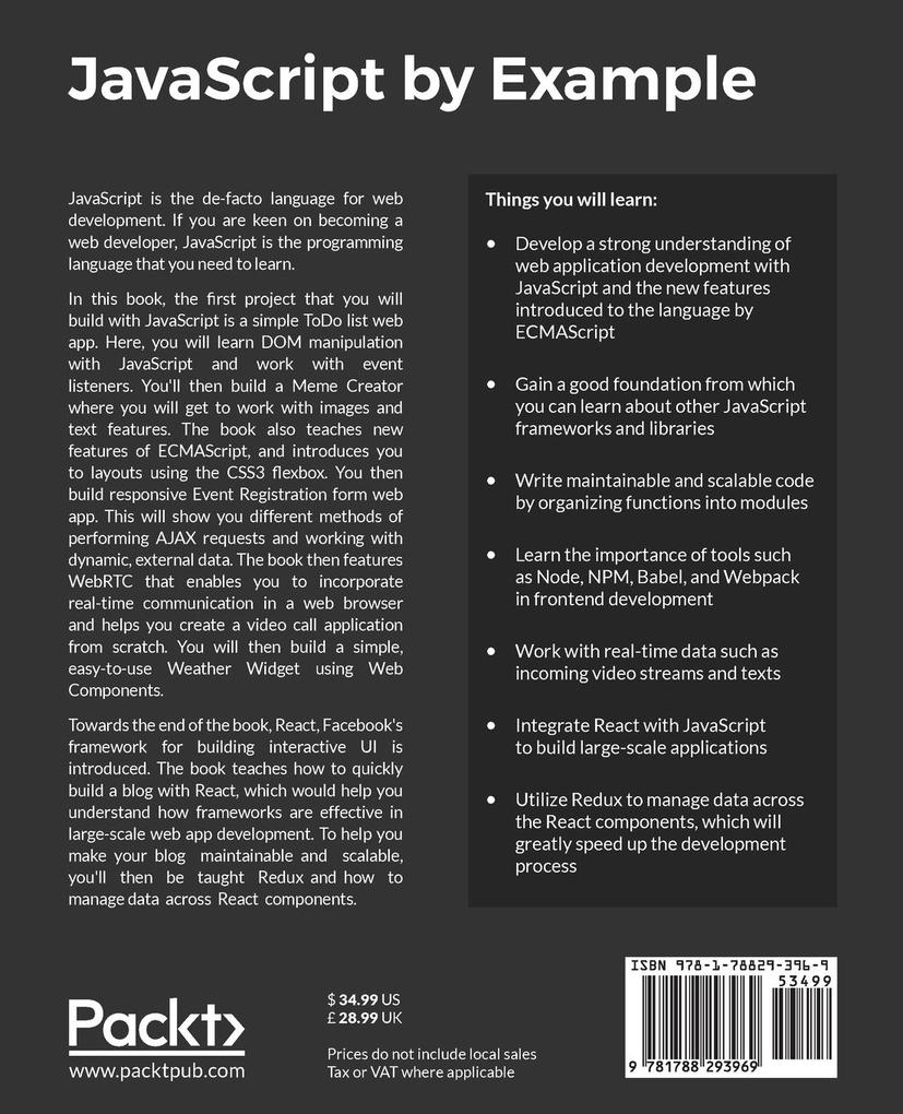 Weitere Ansicht: JavaScript by Example | Dani Akash S