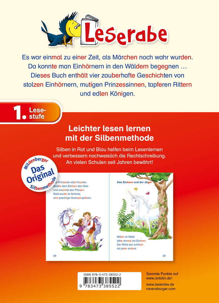 Weitere Ansicht: Einhorngeschichten - Leserabe 1. Klasse - Erstlesebuch für Kinder ab 6 Jahren | Katja Königsberg