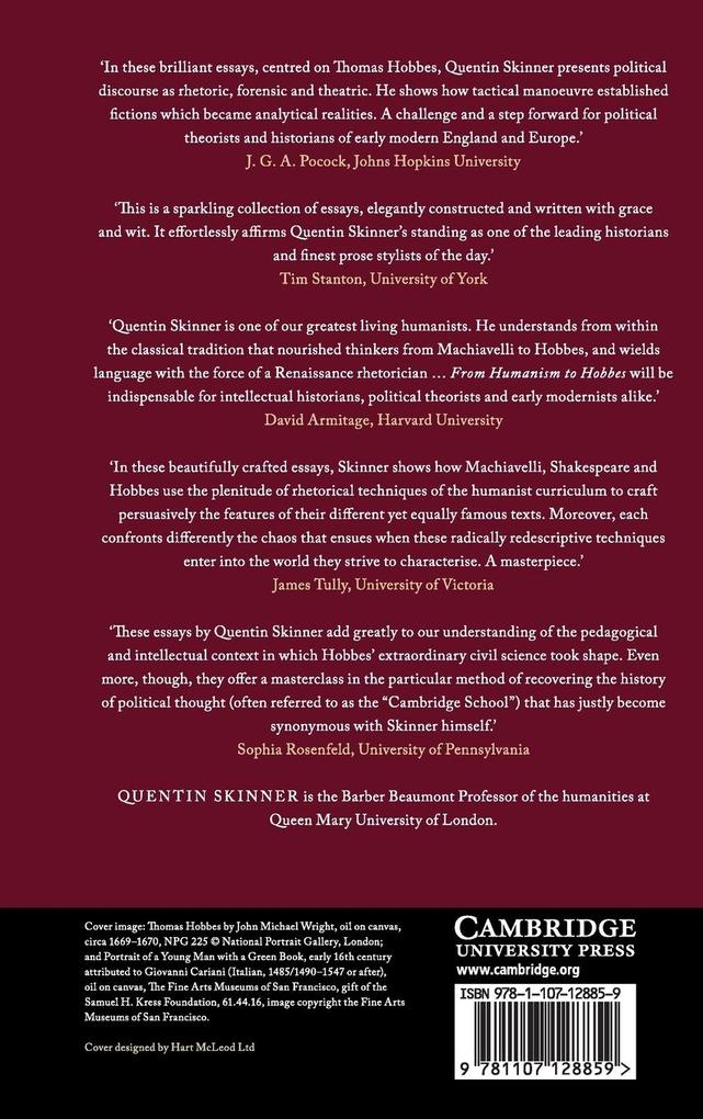 Weitere Ansicht: From Humanism to Hobbes | Quentin Skinner
