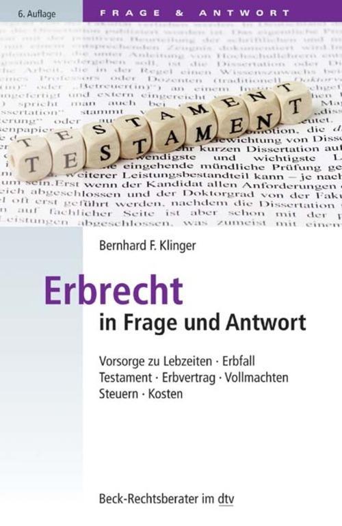 Produktbild: Erbrecht in Frage und Antwort | Bernhard F. Klinger