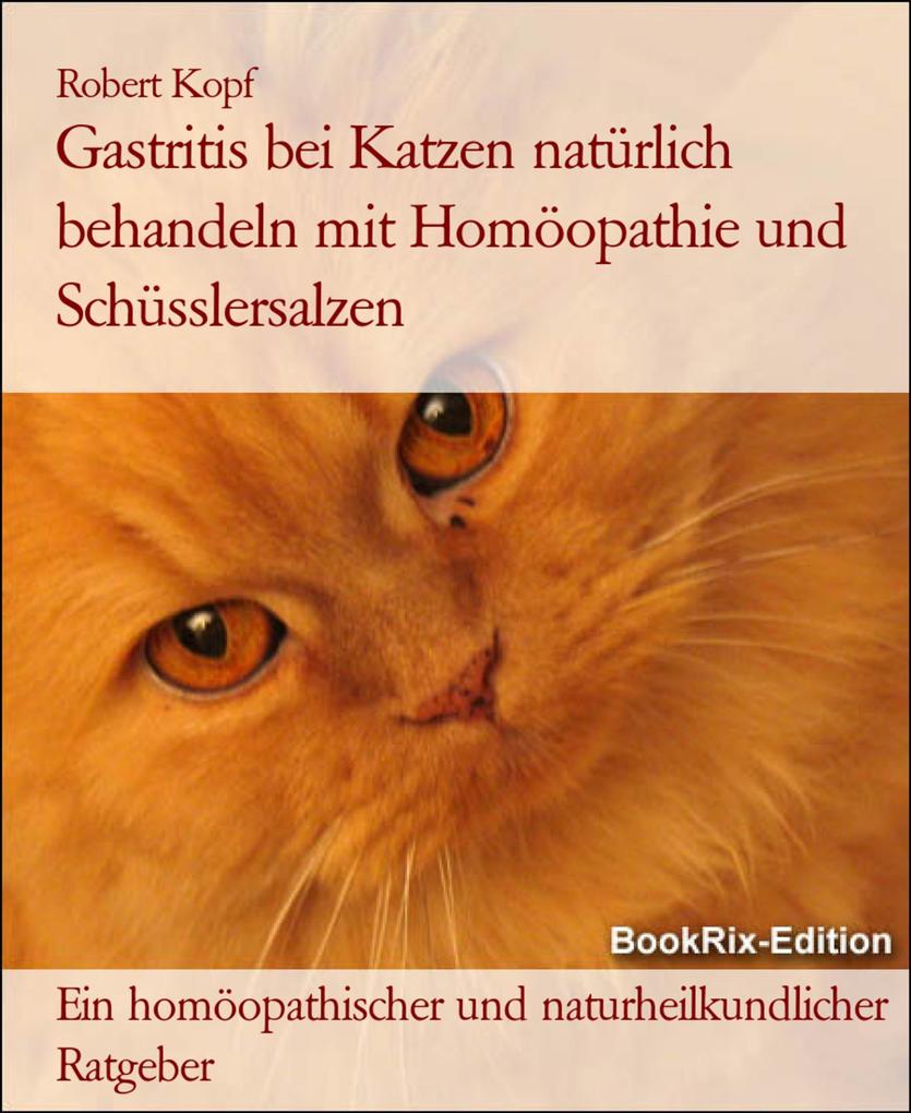 Produktbild: Gastritis bei Katzen natürlich behandeln mit Homöopathie und Schüsslersalzen | Robert Kopf