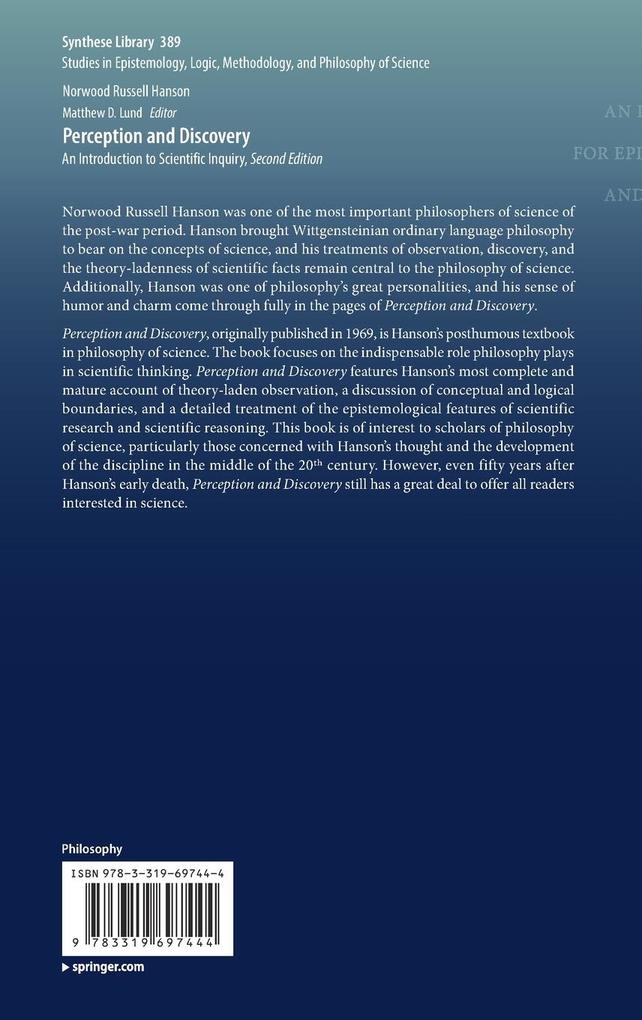 Weitere Ansicht: Perception and Discovery | Norwood Russell Hanson