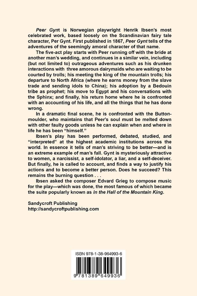 Weitere Ansicht: Peer Gynt | Henrik Ibsen