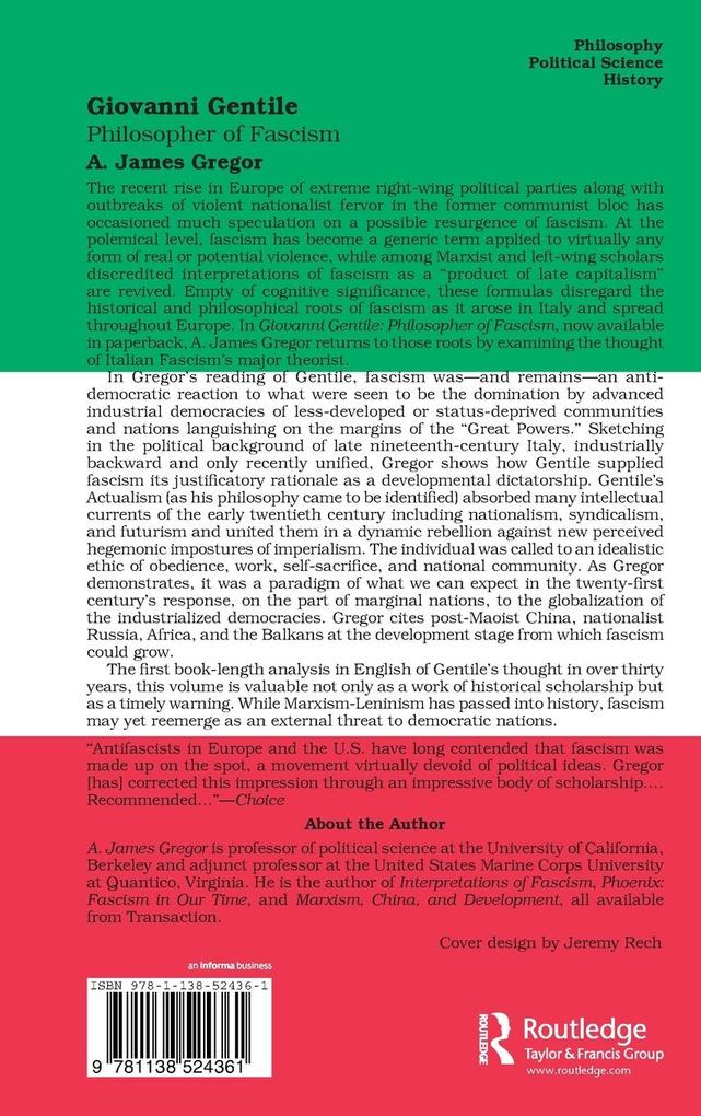 Weitere Ansicht: Giovanni Gentile | A. James Gregor