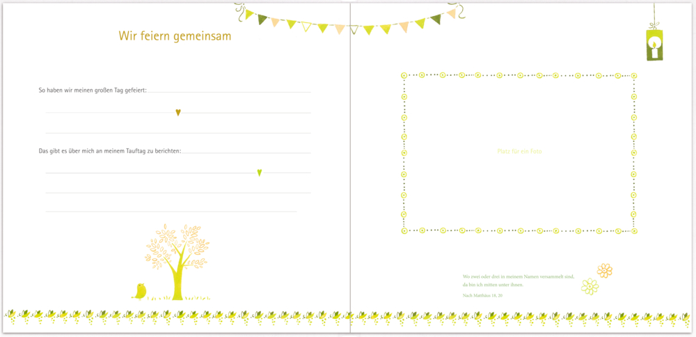 Weitere Ansicht: Eintragalbum - Meine Taufe