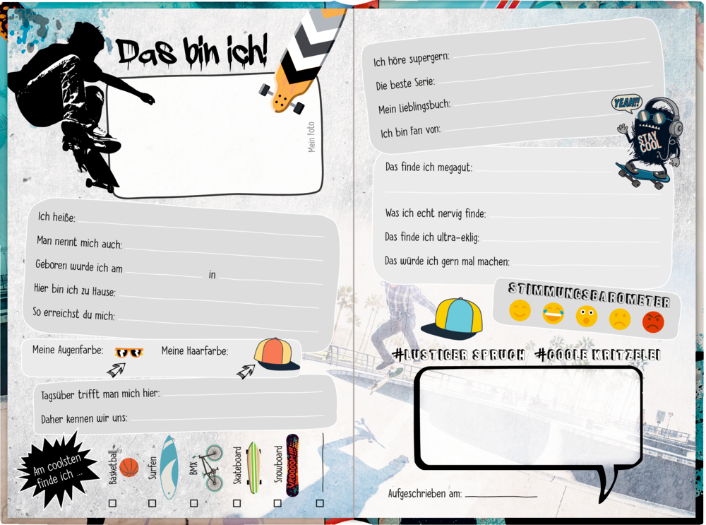 Weitere Ansicht: Freundebuch - Meine Freunde - Sport