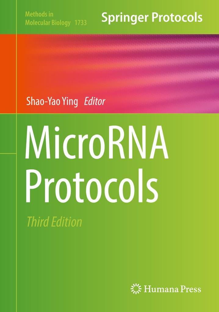 Produktbild: MicroRNA Protocols