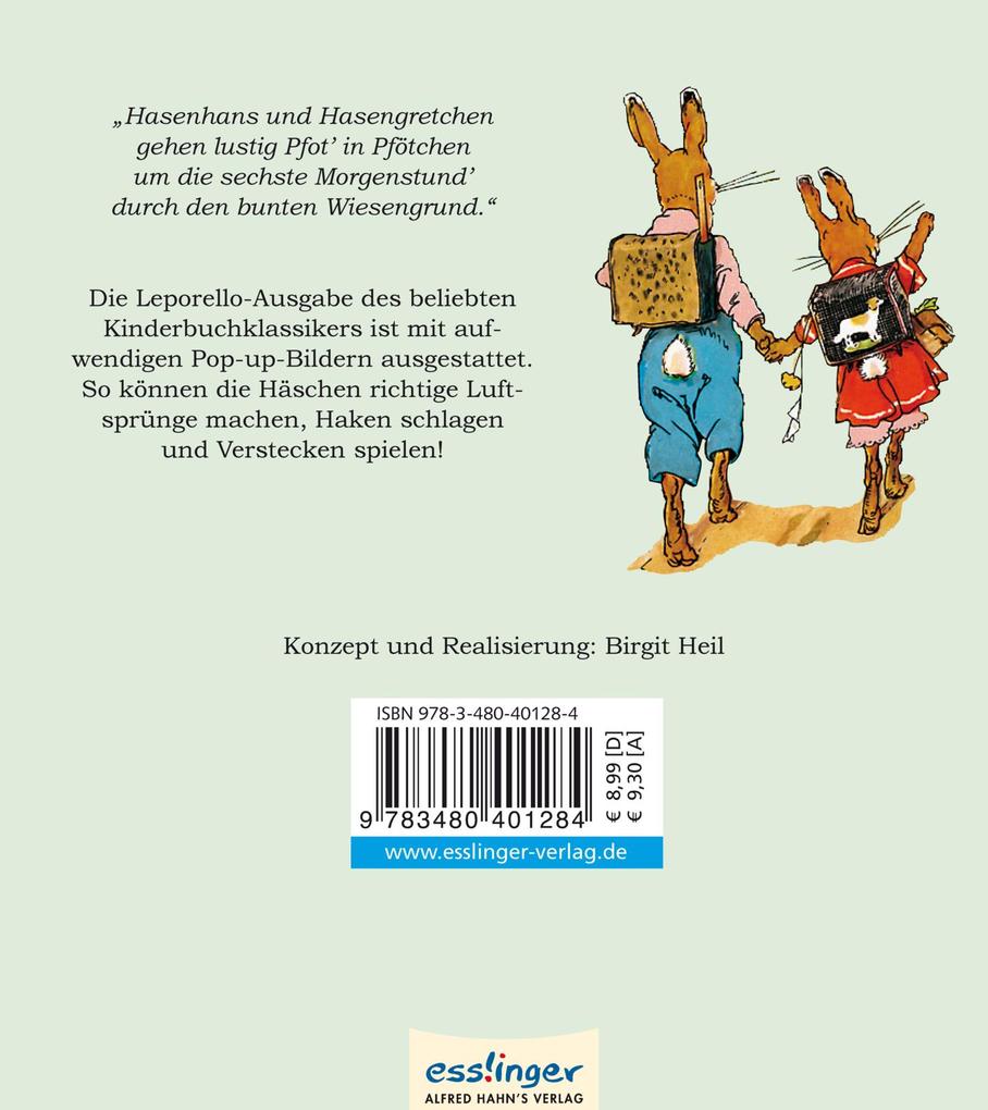 Weitere Ansicht: Die Häschenschule - Pop-up-Leporello-Buch | Albert Sixtus