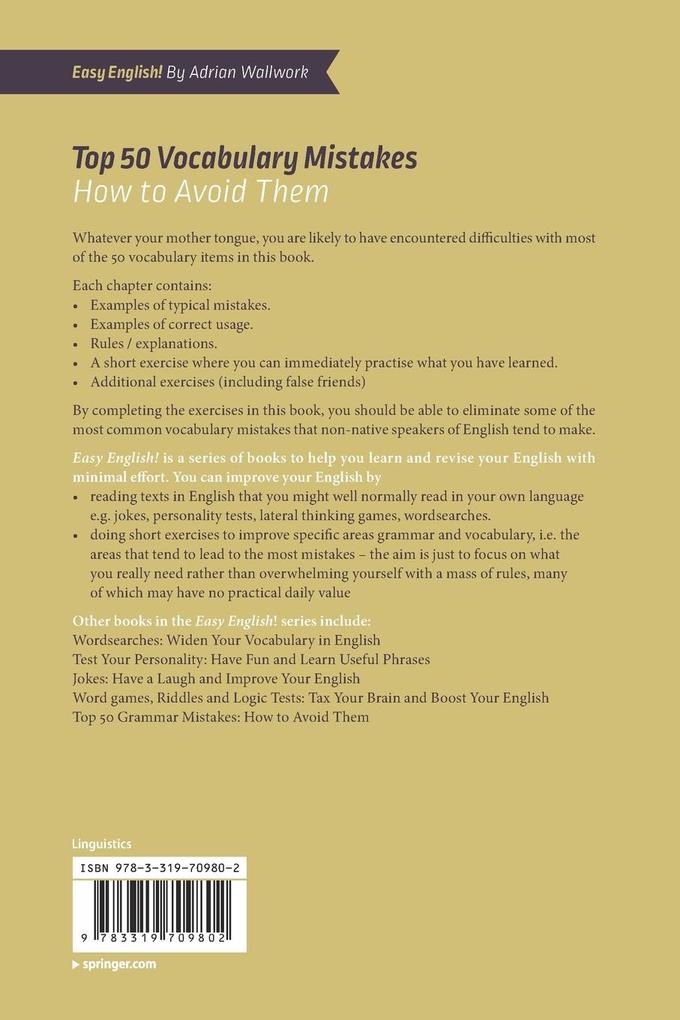 Weitere Ansicht: Top 50 Vocabulary Mistakes | Adrian Wallwork