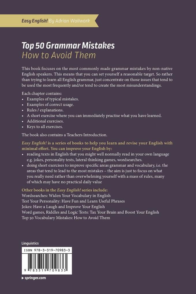 Weitere Ansicht: Top 50 Grammar Mistakes | Adrian Wallwork