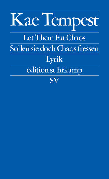 Produktbild: Let Them Eat Chaos / Sollen sie doch Chaos fressen | Kae Tempest