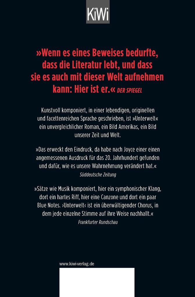 Weitere Ansicht: Unterwelt | Don DeLillo