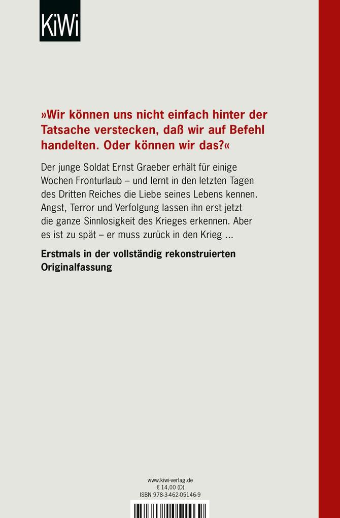 Weitere Ansicht: Zeit zu leben und Zeit zu sterben | E. M. Remarque, Erich Maria Remarque
