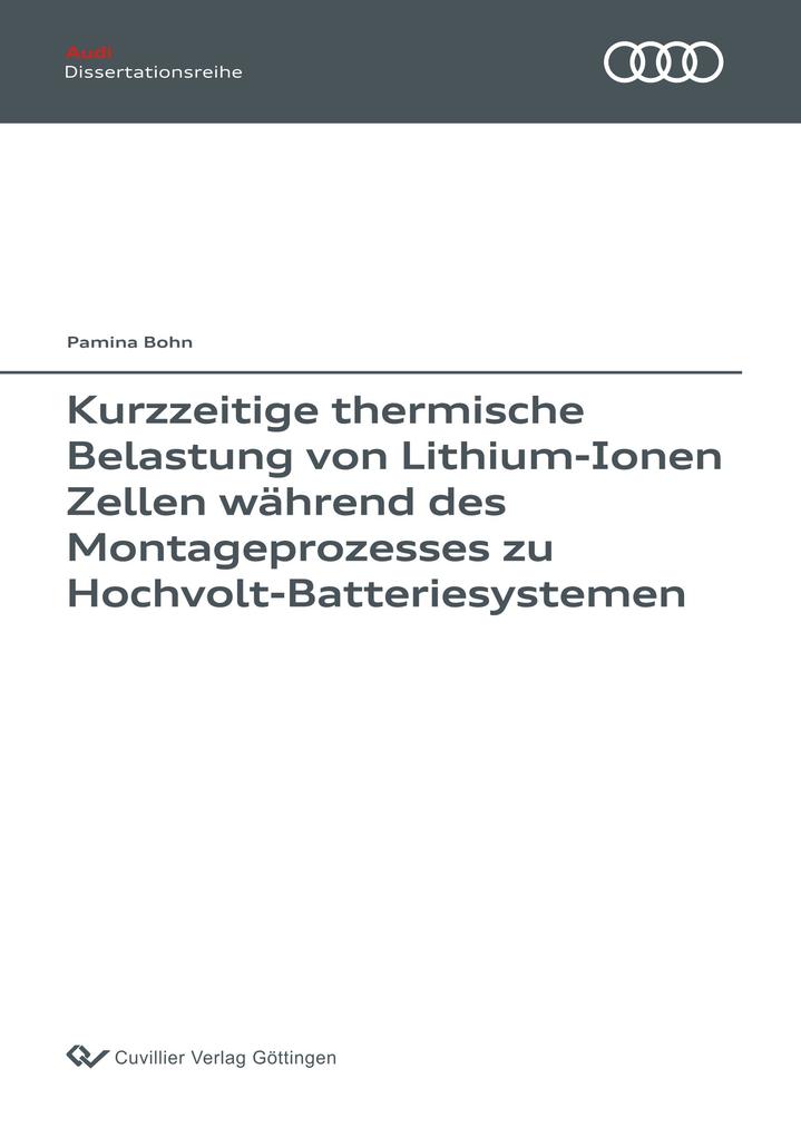 Produktbild: Kurzzeitige thermische Belastung von Lithium-Ionen Zellen | Pamina Bohn