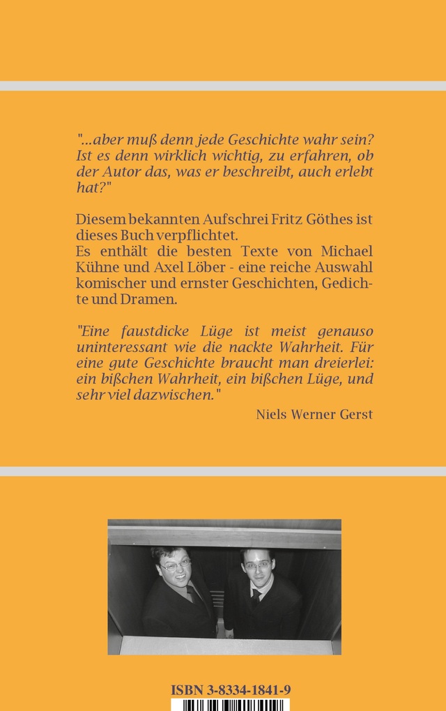Weitere Ansicht: Erlesen und Erlogen | Michael Kühne, Axel Löber