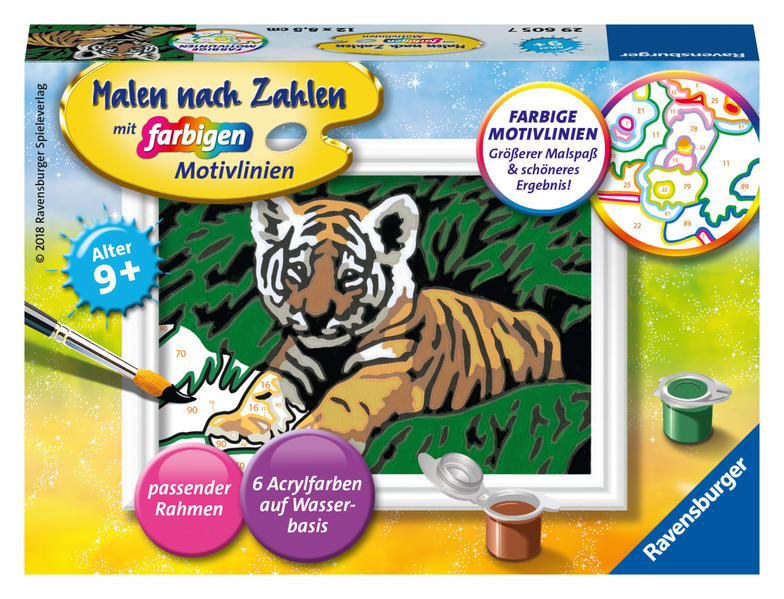 Produktbild: Malen nach Zahlen Süßer Tiger
