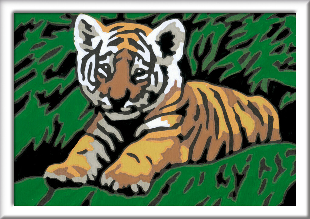 Weitere Ansicht: Malen nach Zahlen Süßer Tiger