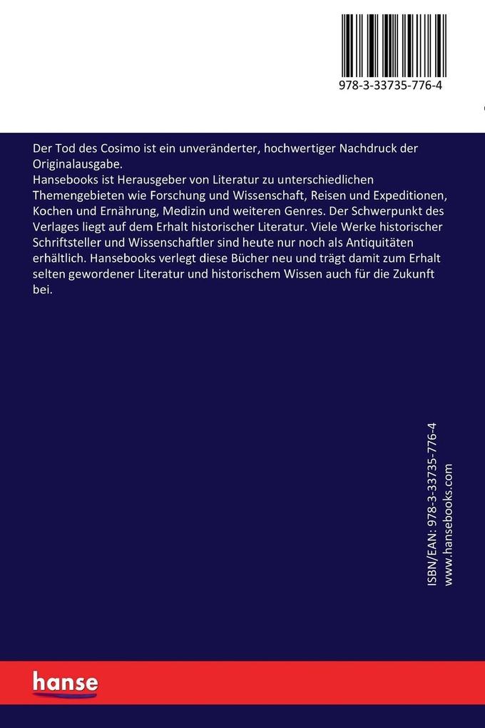 Weitere Ansicht: Der Tod des Cosimo | Paul Ernst
