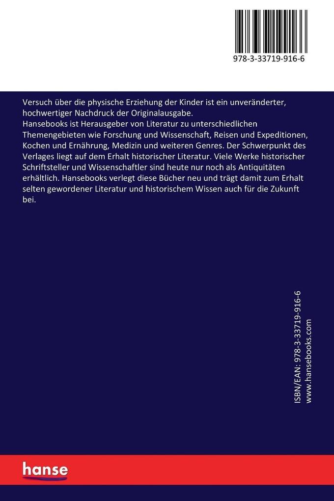 Weitere Ansicht: Versuch über die physische Erziehung der Kinder | Ferdinand Wurzer