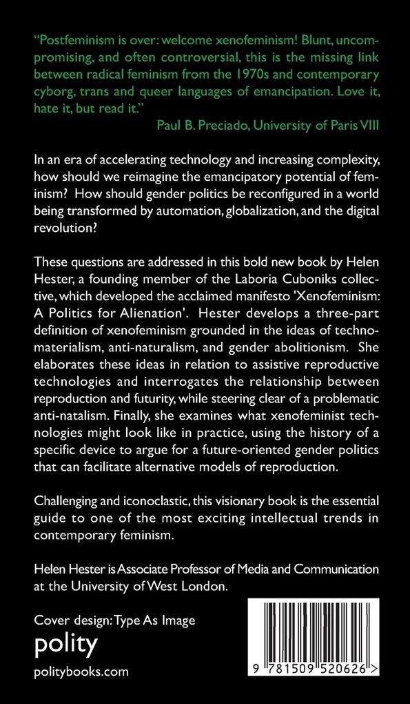 Weitere Ansicht: Xenofeminism | Helen Hester
