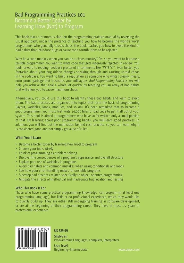 Weitere Ansicht: Bad Programming Practices 101 | Karl Beecher