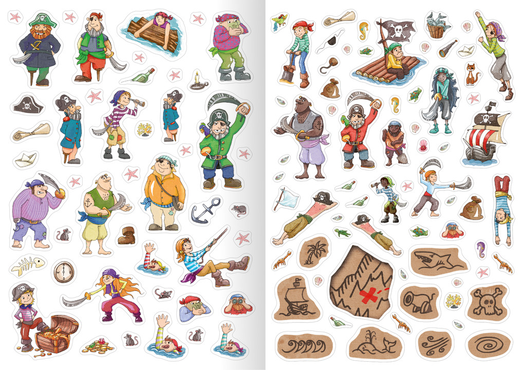 Weitere Ansicht: Mein Stickeralbum Piraten | Klara Kamlah